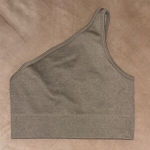 ALO gold sparkle bra